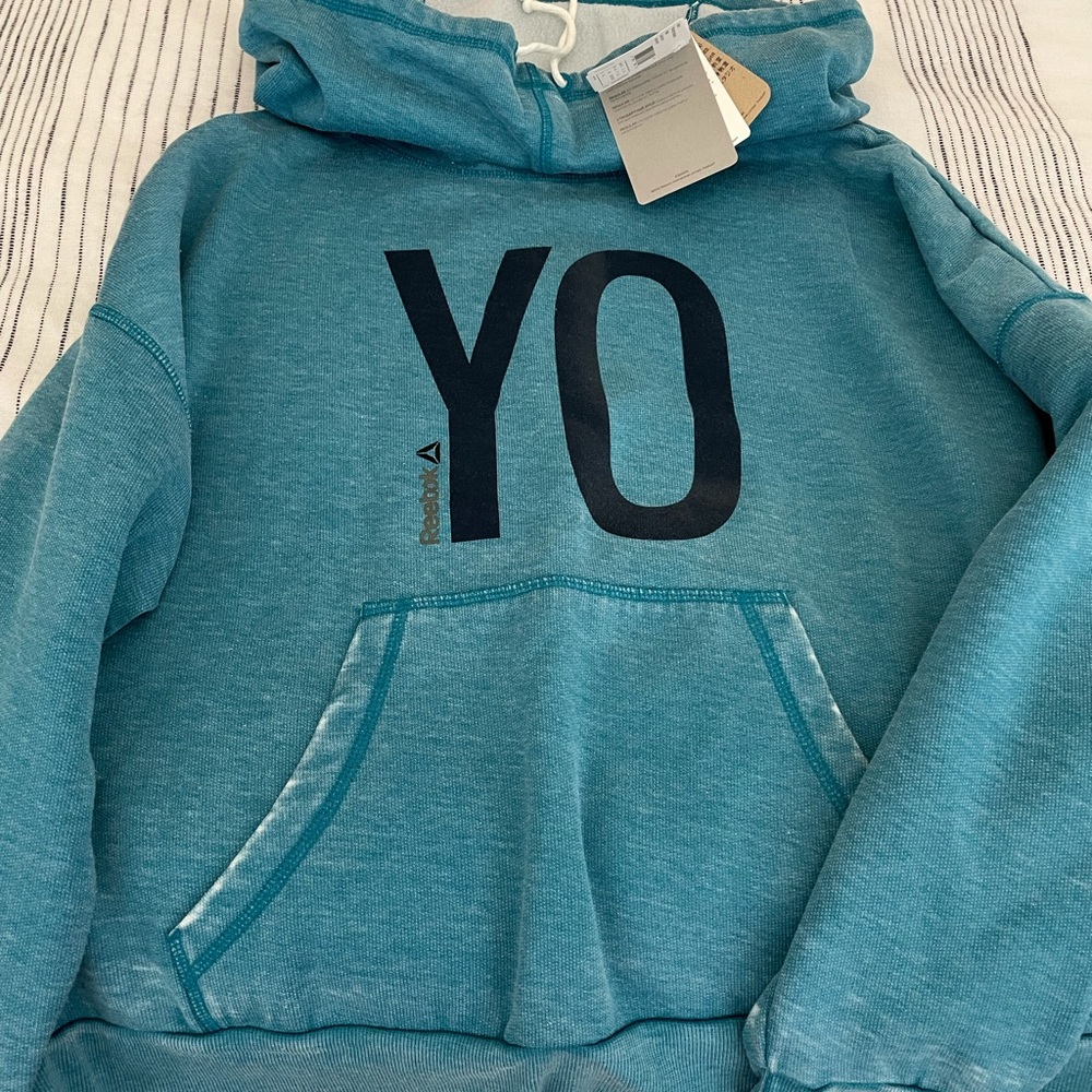 Reebok YOGA funnel neck sweatshirt